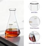 500ml Glass Erlenmeyer Flask 8-Pack for Labs