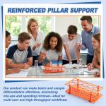 LemonRoad 6 Pack Test Tube Rack - Detachable Holder