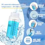 12 Pack 16oz Plastic Sample Bottles with Caps