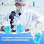 12 Pack 16oz Plastic Sample Bottles with Caps