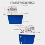 Water Circulating Vacuum Pump with 15L Tank