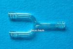 Deschem 2Pcs U-Shape Glass Connector Tube 10mm
