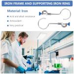 NULYLU 80mm Flask Holder Ring with Retort Clamp