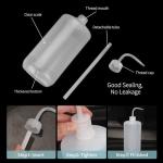 Clear Plastic Wash Bottles - 6 Pack, 1000ml