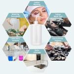 Clear Plastic Wash Bottles - 6 Pack, 1000ml