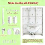 Heytaful Wall Mounted Lab Drying Rack with 52 Pegs