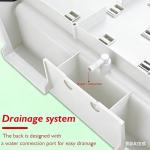 Heytaful Wall Mounted Lab Drying Rack with 52 Pegs