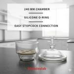 Fristaden Lab Vacuum Glass Desiccator - 240 mm