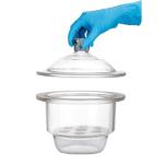 180mm Lab Glass Desiccator with Porcelain Base
