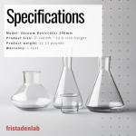 Fristaden Lab Vacuum Glass Desiccator - 240 mm