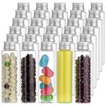 50ml Clear Plastic Test Tubes with Screw Caps