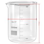 20L Low Form Glass Beaker by REACWARE