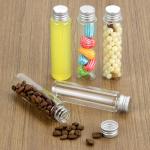 50ml Clear Plastic Test Tubes with Screw Caps