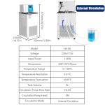 8L Lab Chiller Circulator with LCD Display