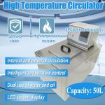 50L High Temperature Lab Water Bath Circulator