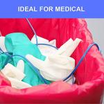 25pcs Biohazard Waste Bags - 4 Gallon, Red