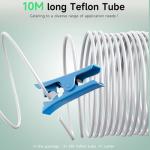 PTFE Teflon 10m Tubing with Cutter for 3D Printers