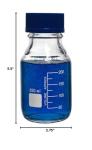 Karter Scientific 250ml Borosilicate Glass Bottles (2 Pack)