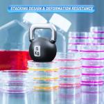 10 Pack Plastic Petri Dishes with Lids