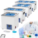 4-Hole Electric Lab Water Bath with Timer