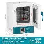 20L Digital Lab Incubator for Bacteria and Reptiles