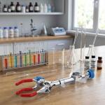 3-Prong Lab Clamp with Boss Head for Test Tubes