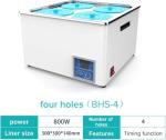 4-Hole Electric Lab Water Bath with Timer