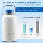3L Aluminum Alloy Cryogenic Container for Liquid Nitrogen