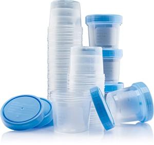 Caremax Leak-Proof Specimen Cups with Lids - 25 Pack