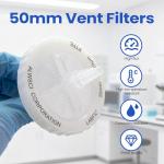 50mm Sterile Gas Vent Filter, 0.22 Micron
