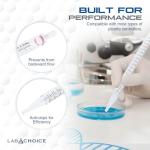 LabChoice 25mL Red Serological Pipettes - 200 Count