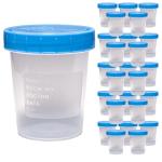 Leak-Proof Specimen Cups with Screw-On Lids - 25 Pack