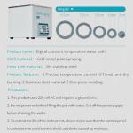 300W Digital Thermostatic Lab Water Bath, 3L