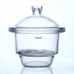 Luoxun 210mm Glass Desiccator Jar with Porcelain Plate