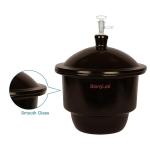 Amber Glass Vacuum Desiccator with Valve and Plate