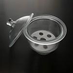 Luoxun 210mm Glass Desiccator Jar with Porcelain Plate