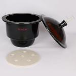 Amber Glass Vacuum Desiccator with Valve and Plate