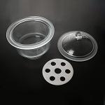 Luoxun 210mm Glass Desiccator Jar with Porcelain Plate