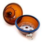 Brown Plastic Vacuum Desiccator with Pressure Gauge, 150ml