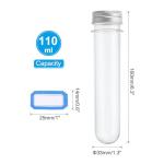 PATIKIL 100ml Clear Plastic Test Tubes Set