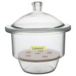 Labasics Round Glass Desiccator with Porcelain Plate