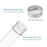 PATIKIL 100ml Clear Plastic Test Tubes Set