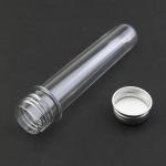 6-Pack Clear Plastic Test Tubes with Caps