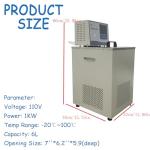 6L Low Temp Lab Chiller Circulator -20℃~100℃