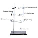 PATIKIL 16 Inch Lab Stand Set with Flask Clamp