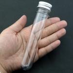 6-Pack Clear Plastic Test Tubes with Caps