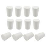 Kyuionty 12 Pack Rubber Tapered Lab Stoppers