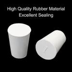 Kyuionty 12 Pack Rubber Tapered Lab Stoppers