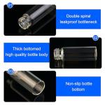 10PCS 4ml Clear Glass Vials with Caps and Droppers