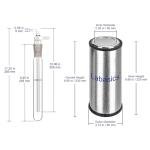 Labasics 350ml Dewar Flask & Vacuum Cold Trap